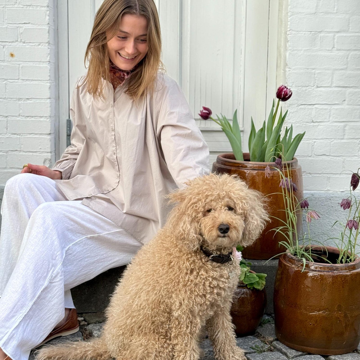 Florence Skjorte - Øko Bomuld - Chateau Grey