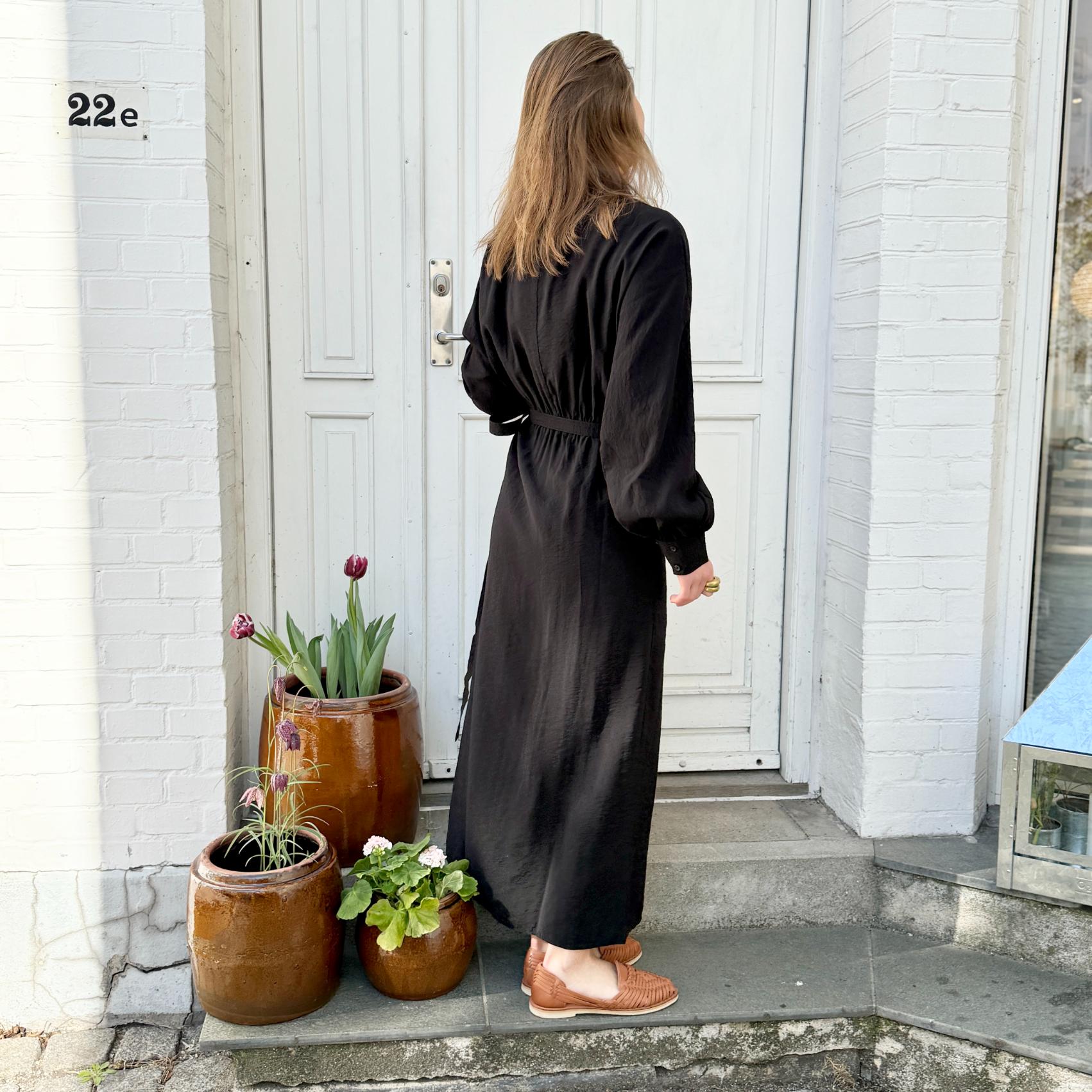 Havanna Slå-Om Kjole - Viskose - Black
