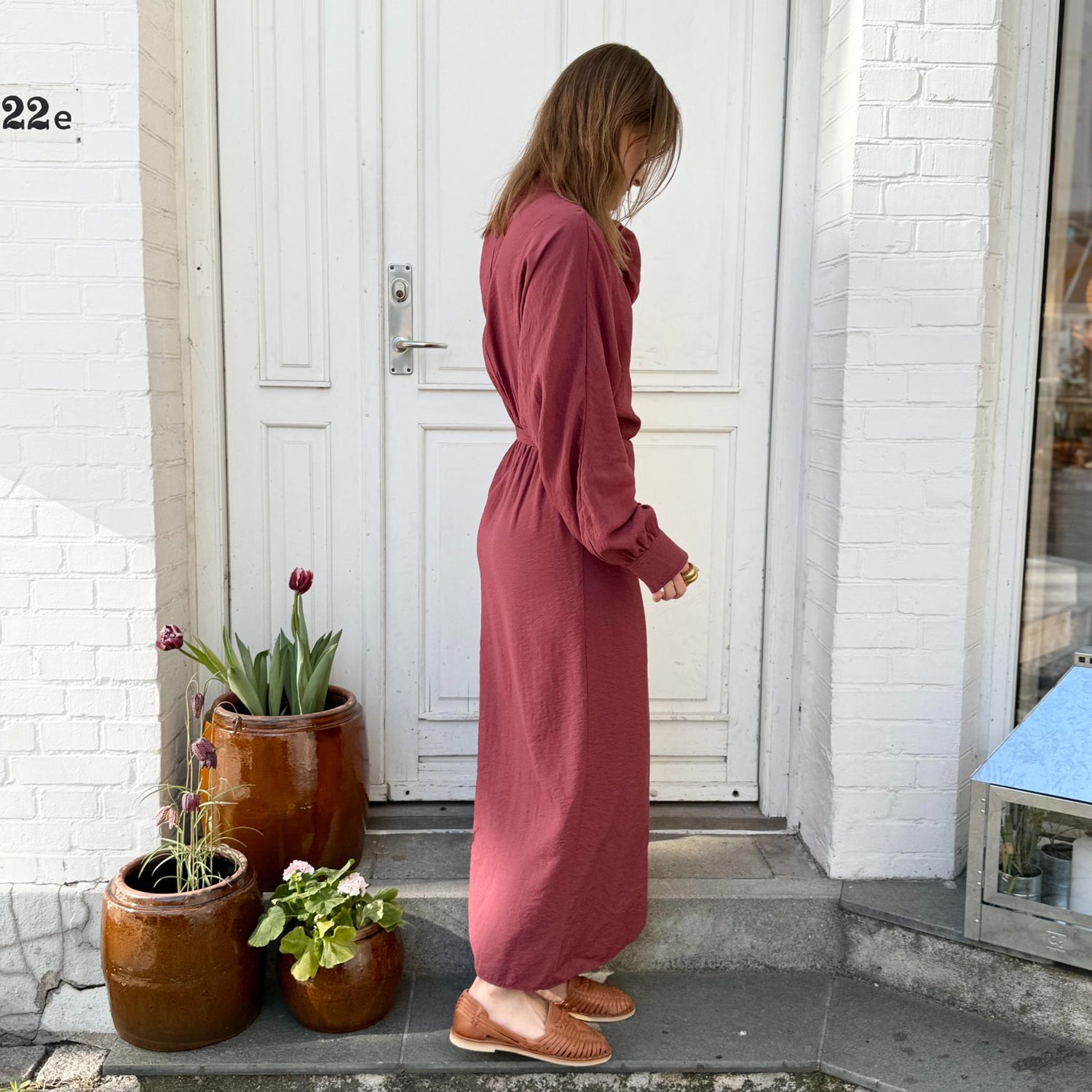 Havanna Slå-Om Kjole - Viskose - Rose Brown