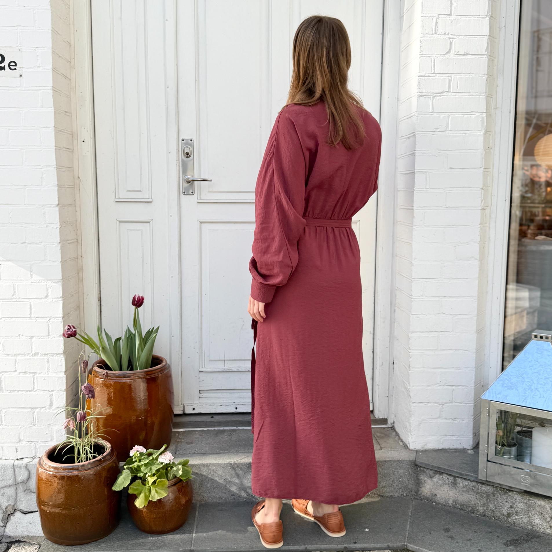 Havanna Slå-Om Kjole - Viskose - Rose Brown