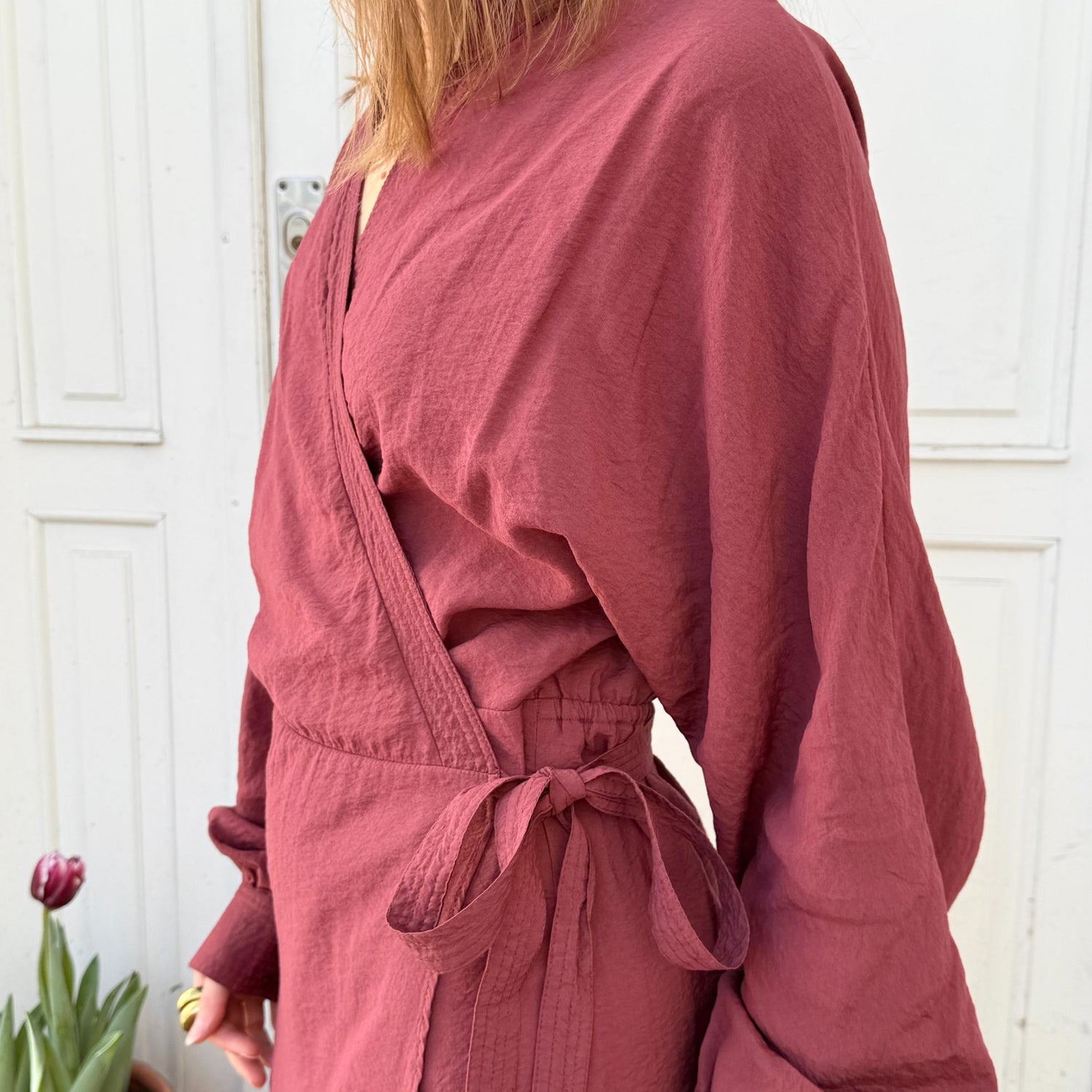 Havanna Slå-Om Kjole - Viskose - Rose Brown