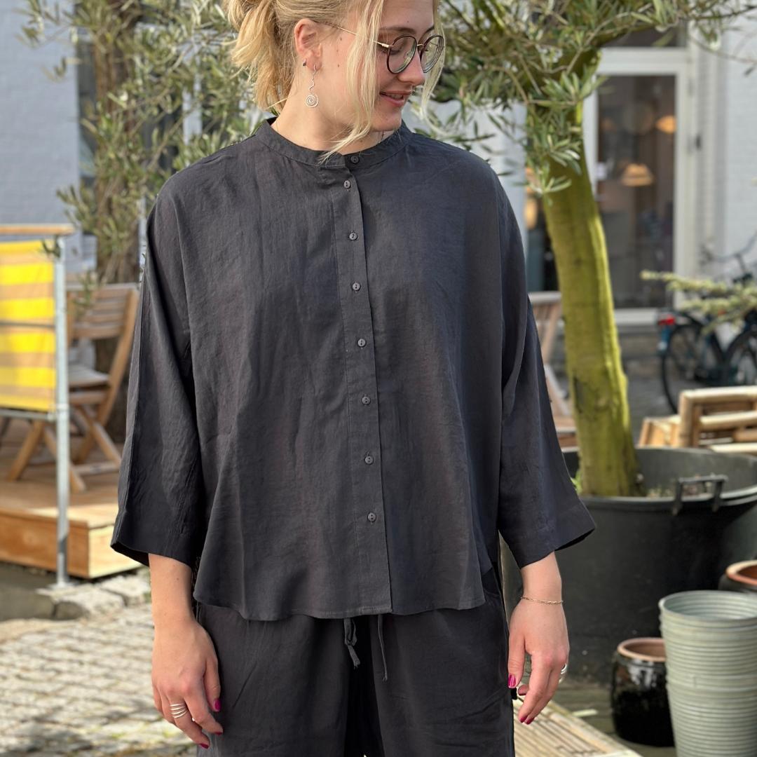 Seoul Skjorte - Hør - Phantom