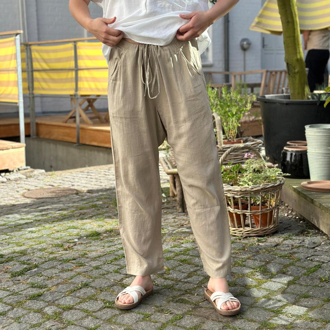 Milano Bukser - Hør - Pure Cashmere