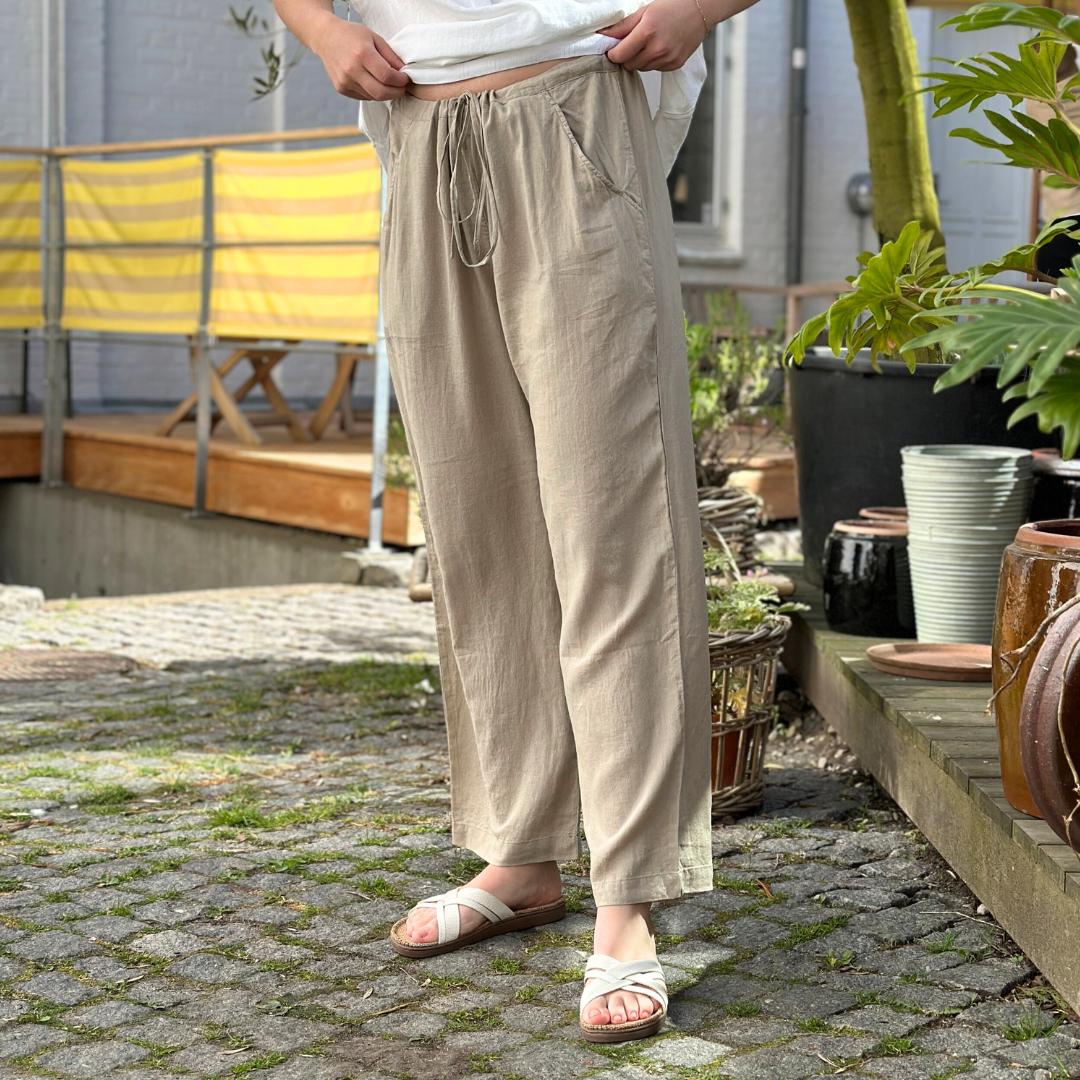 Milano Bukser - Hør - Pure Cashmere