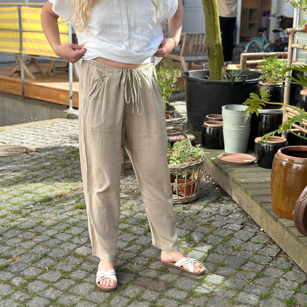 Milano Bukser - Hør - Pure Cashmere