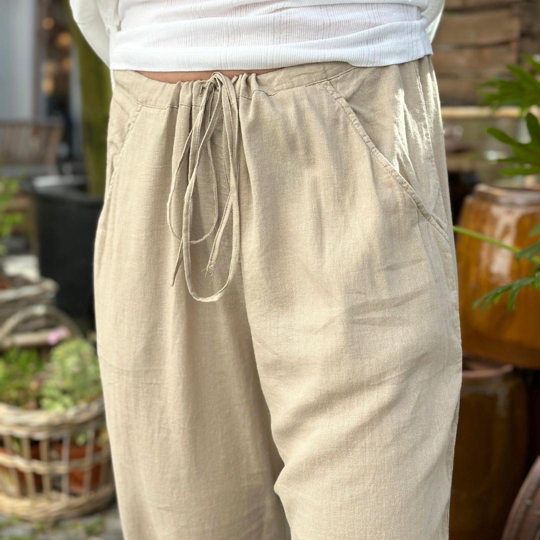 Milano Bukser - Hør - Pure Cashmere