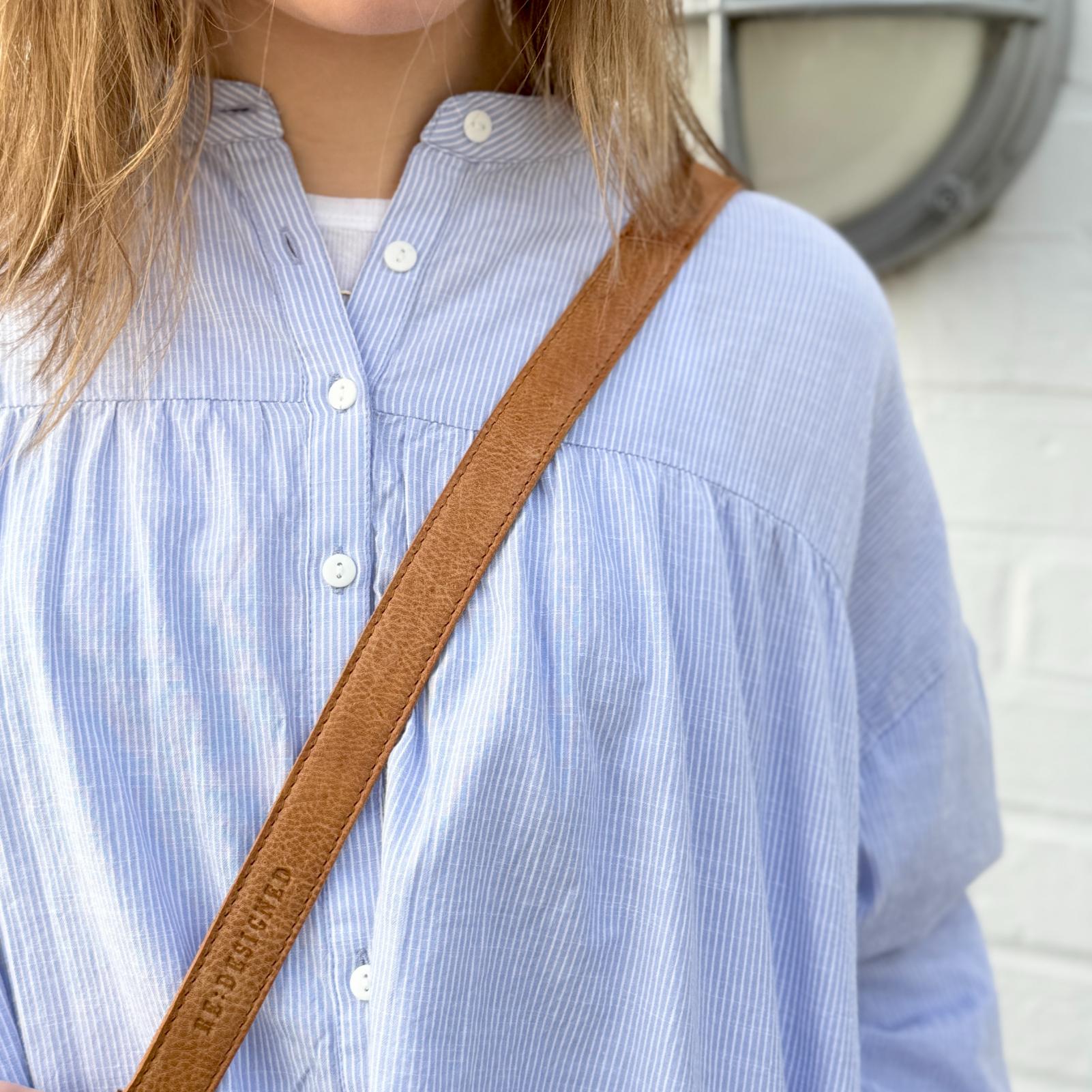 Paris Skjortekjole - Øko Bomuld - Baby Lavender Stripe