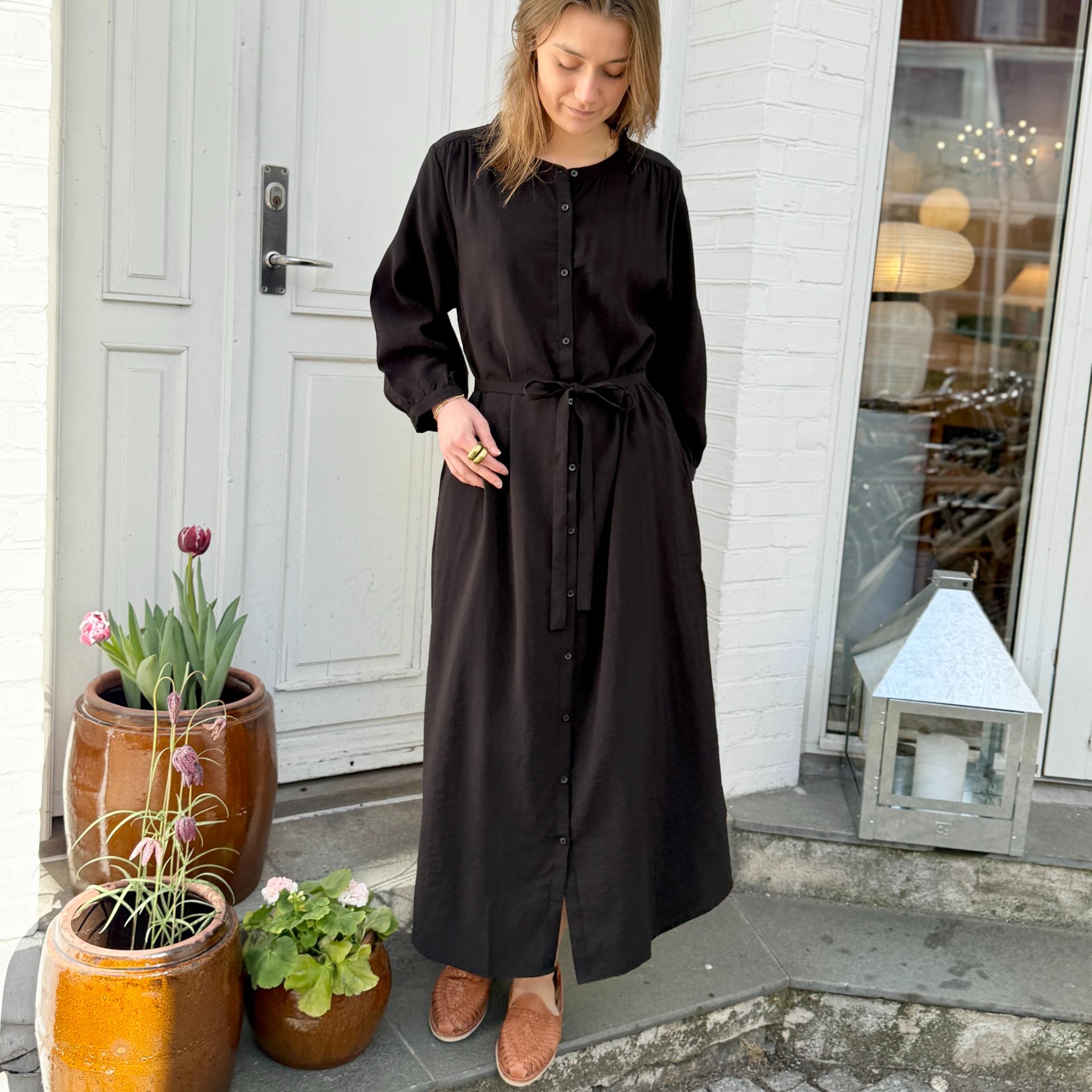 Smal Bari Kjole - Viskose - Black