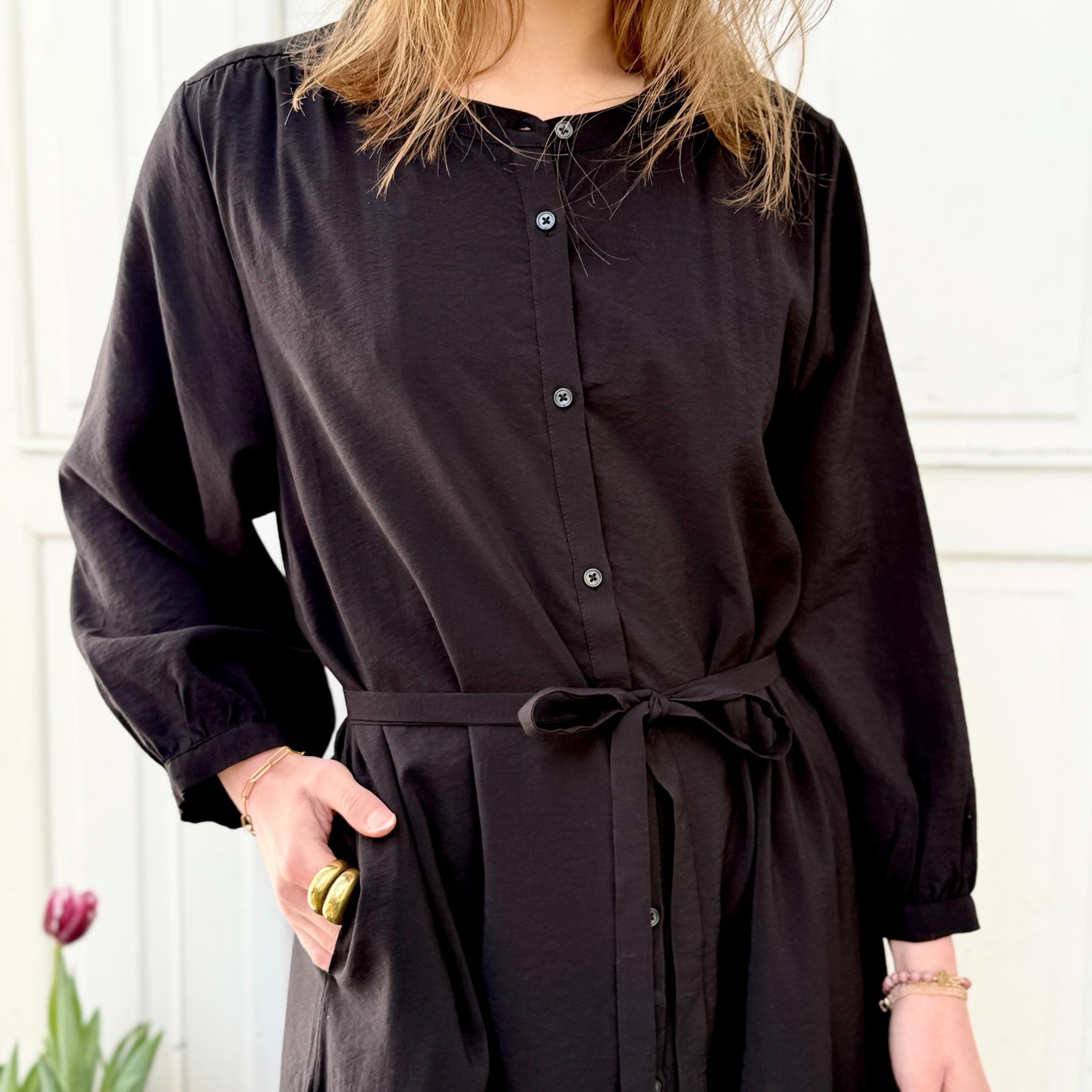 Smal Bari Kjole - Viskose - Black