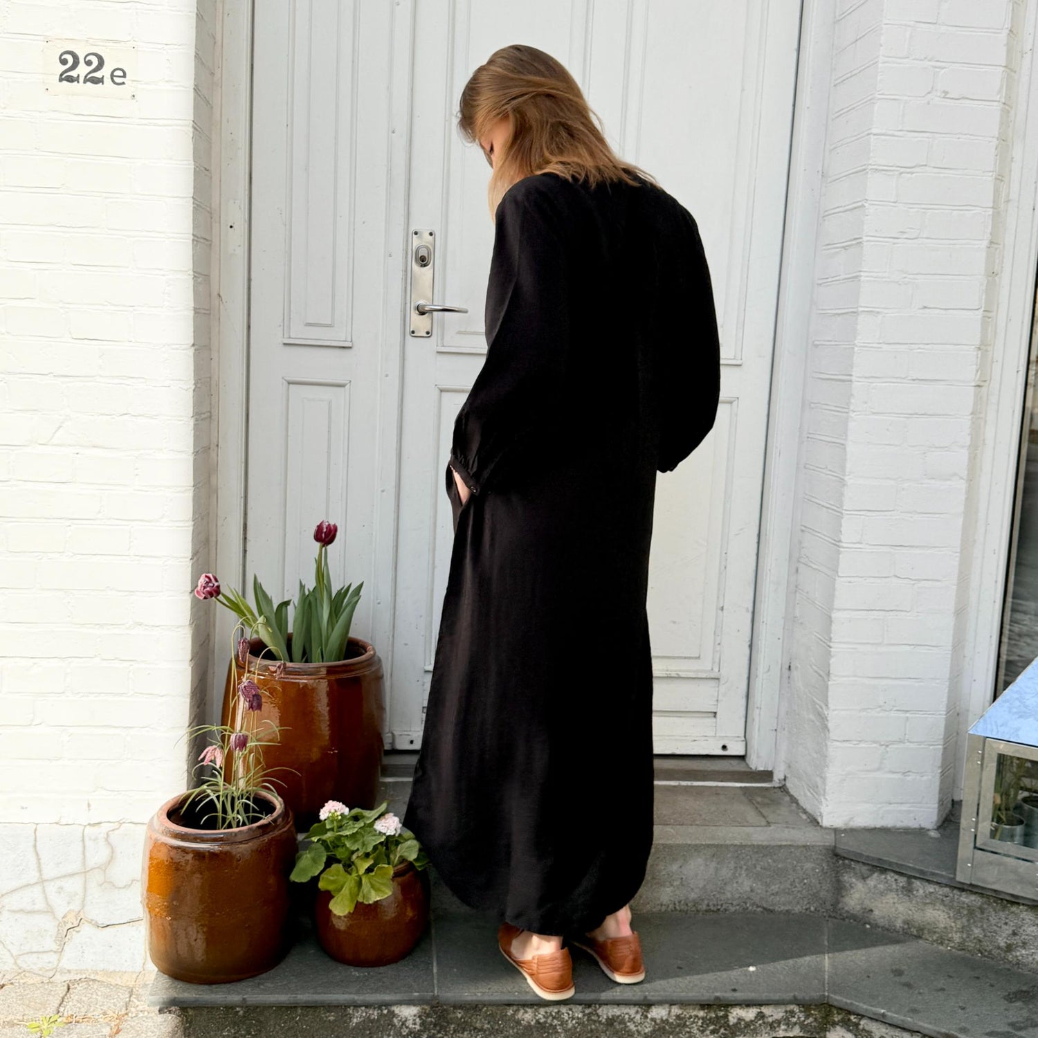 Smal Bari Kjole - Viskose - Black