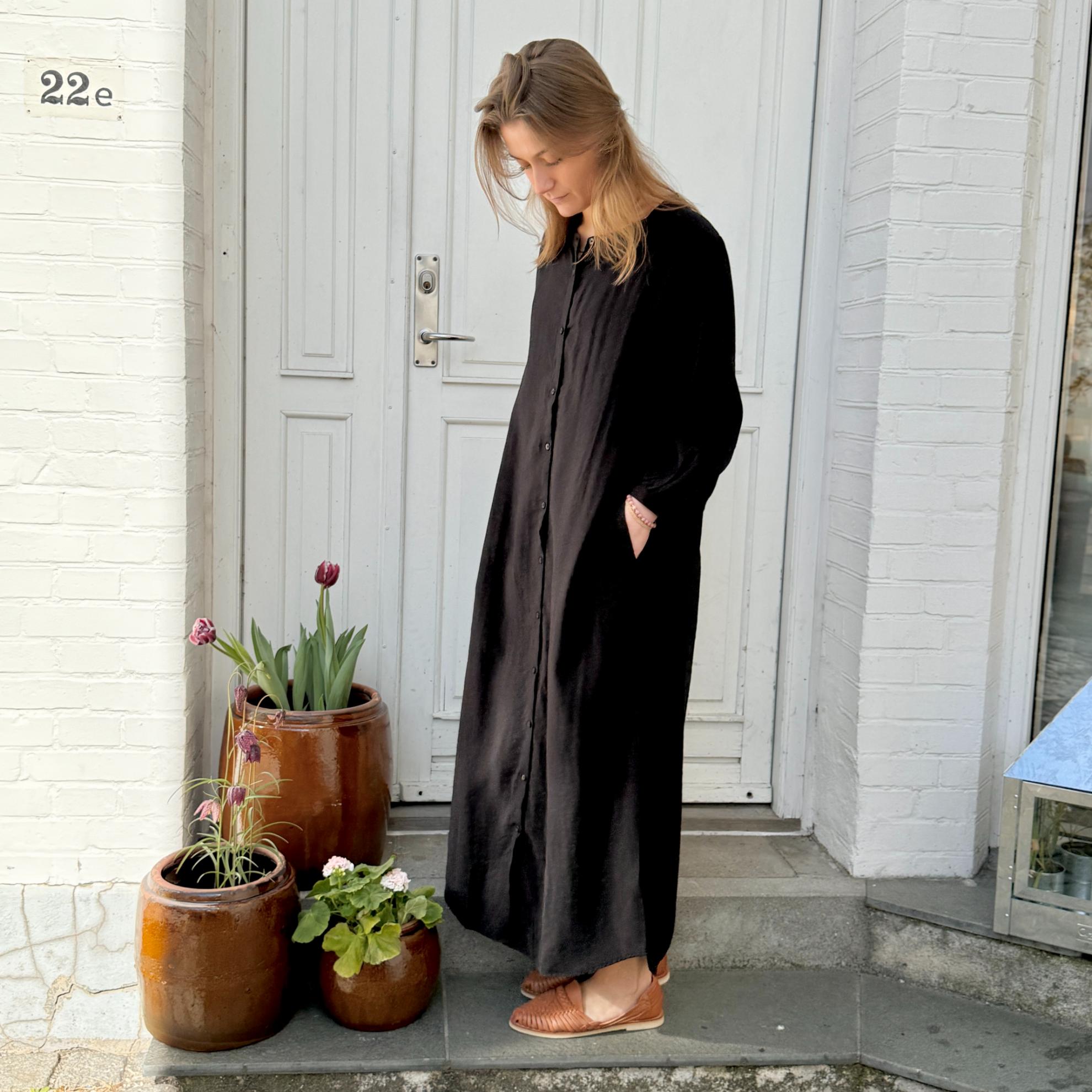 Smal Bari Kjole - Viskose - Black