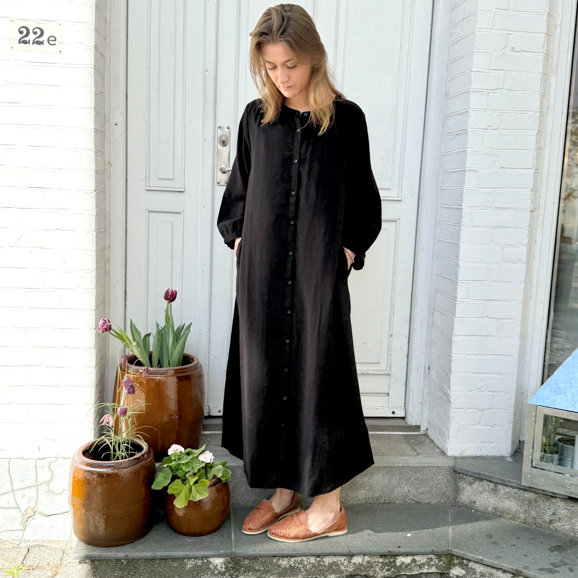 Smal Bari Kjole - Viskose - Black