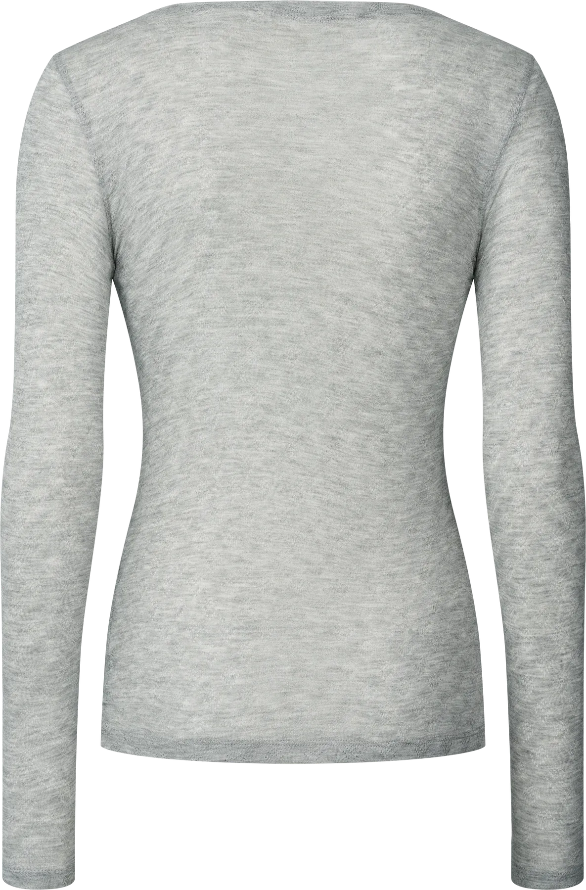 Fermi Bluse - Viskose/Silke - Light Grey Melange