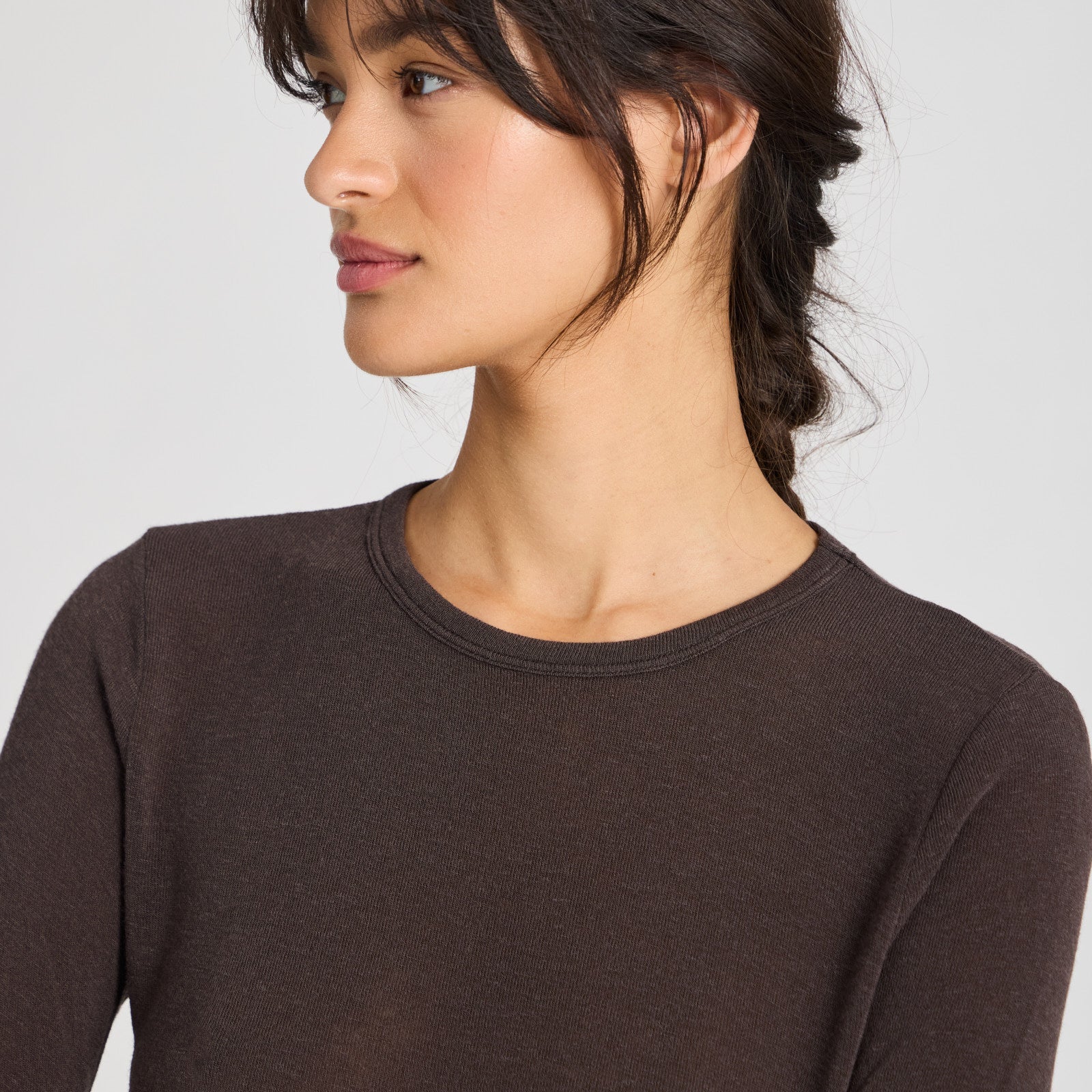 Thyra Bluse - Viskose/Uld - Mulch