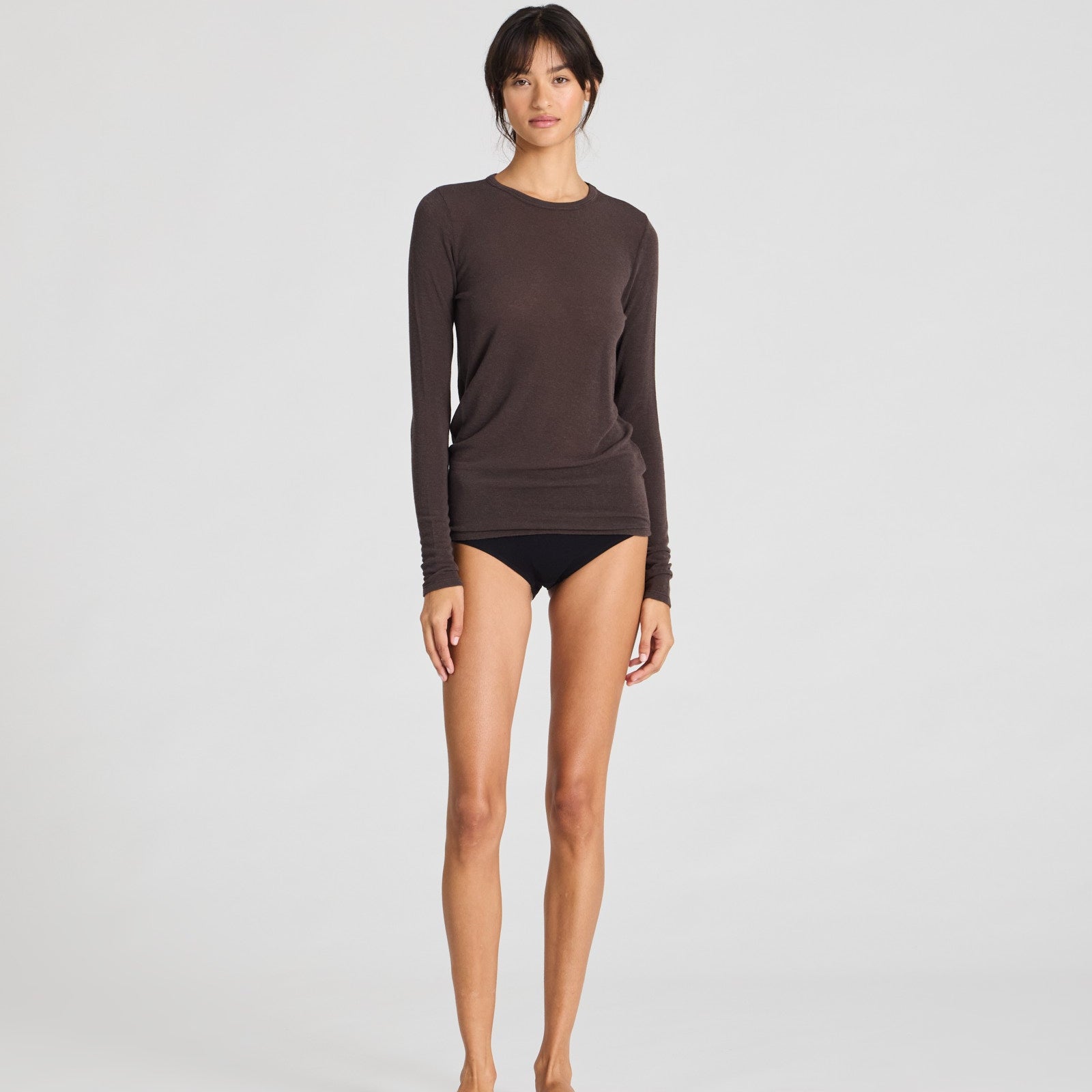 Thyra Bluse - Viskose/Uld - Mulch