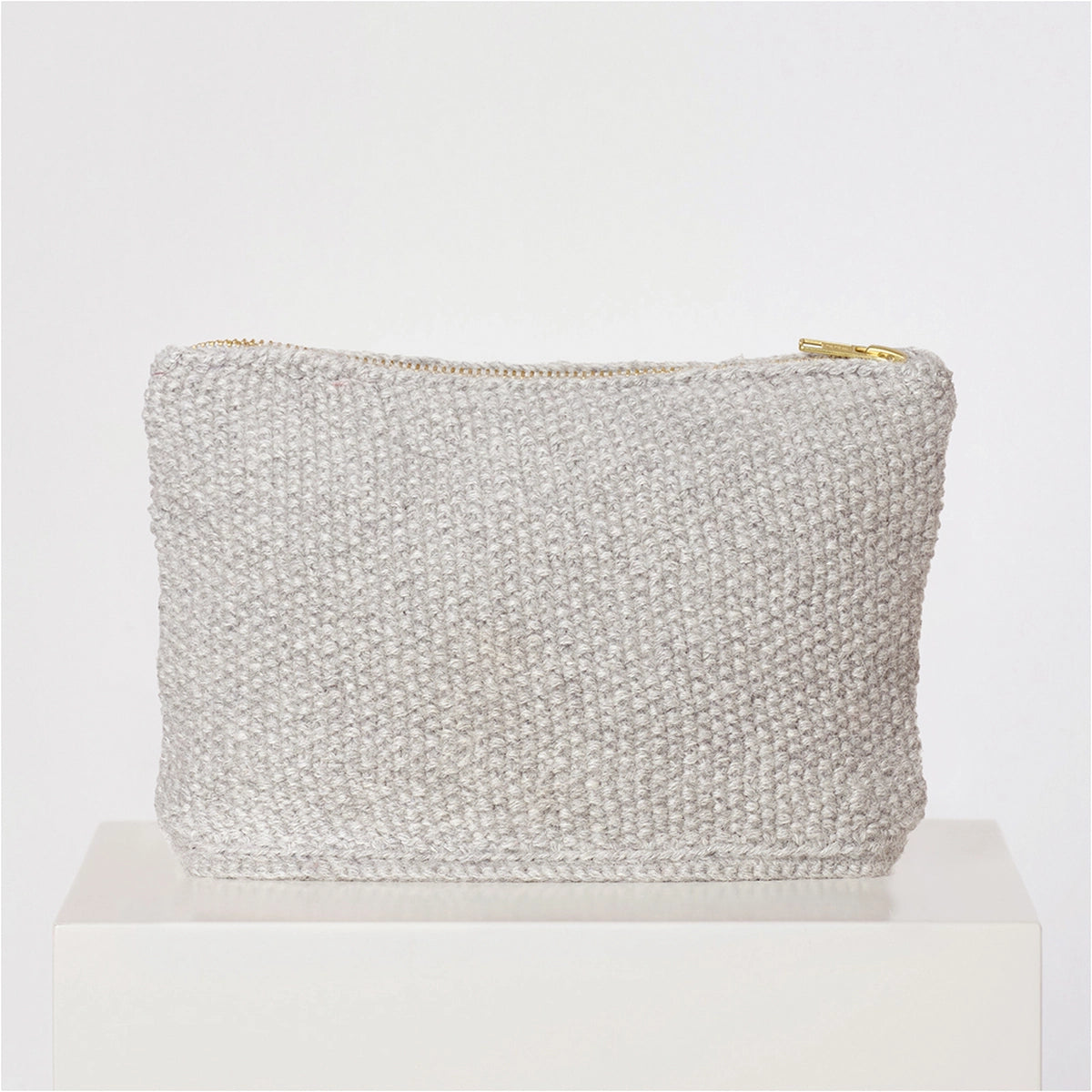 Stine Clutch - Alpakauld - Grey Melange