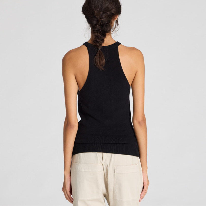 Lulu Knit Top - Øko Bomuld - Black