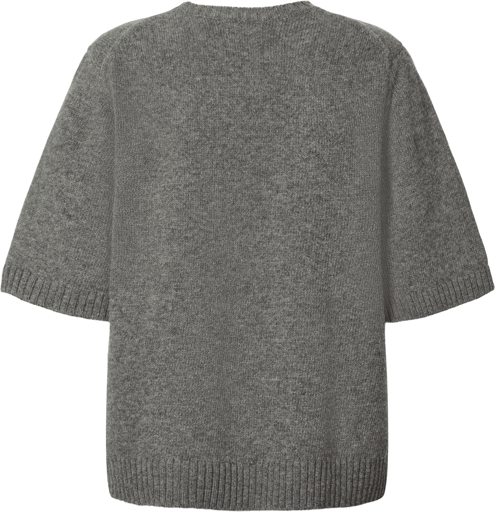 Tulle Jumper - 100% Lambswool - Grafiti Grey Melange