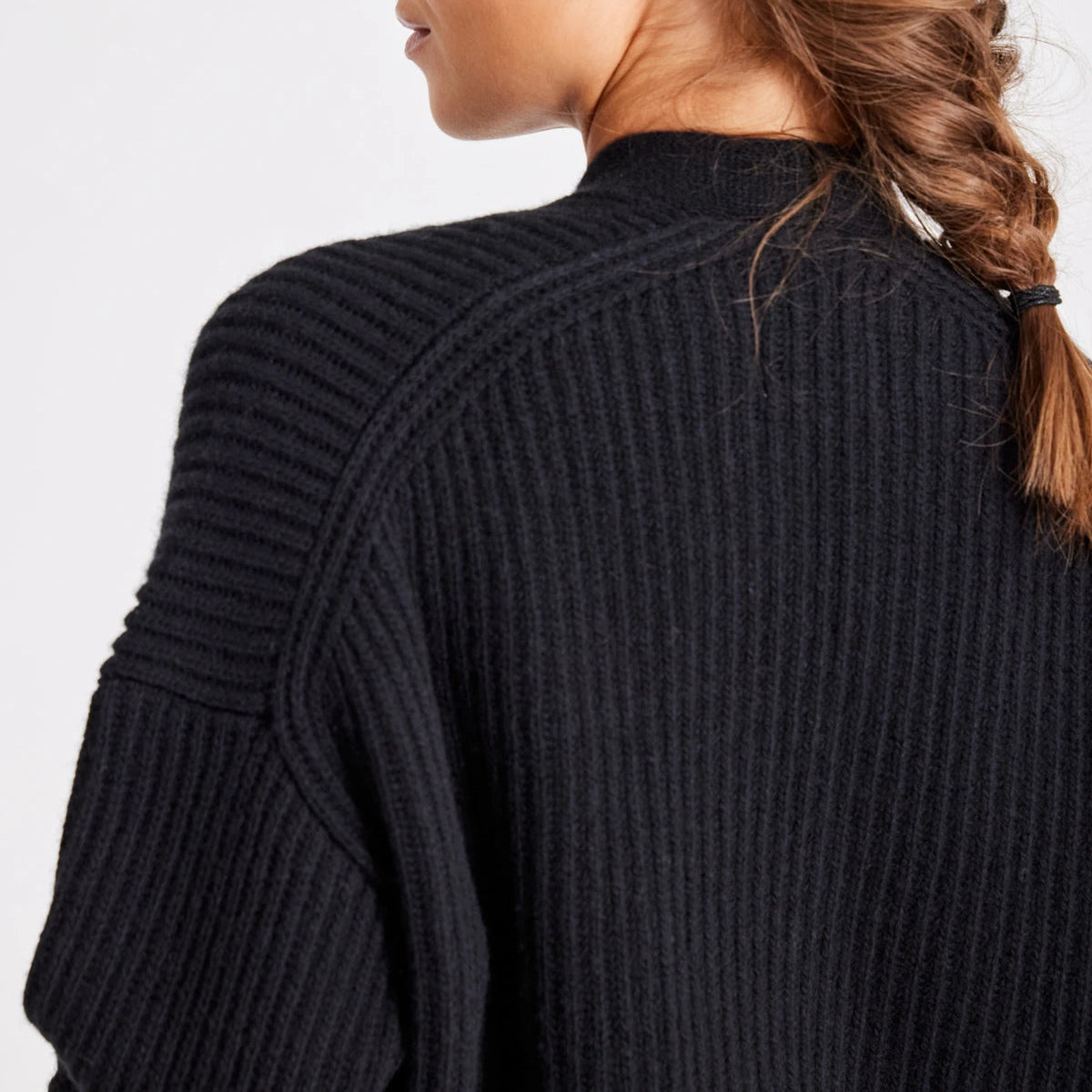 Mette Cardigan - 100% Lambswool - Black