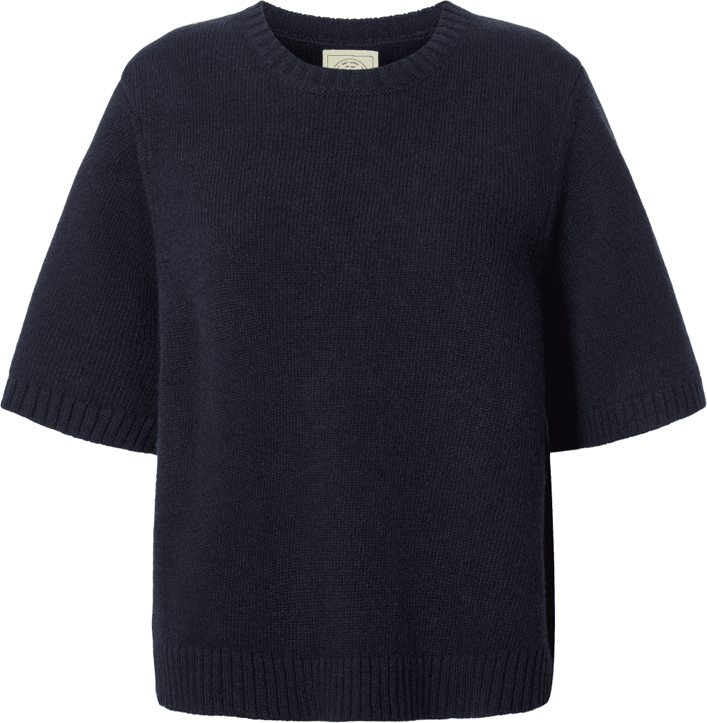 Tulle Jumper - 100% Lambswool - Midnight Blue