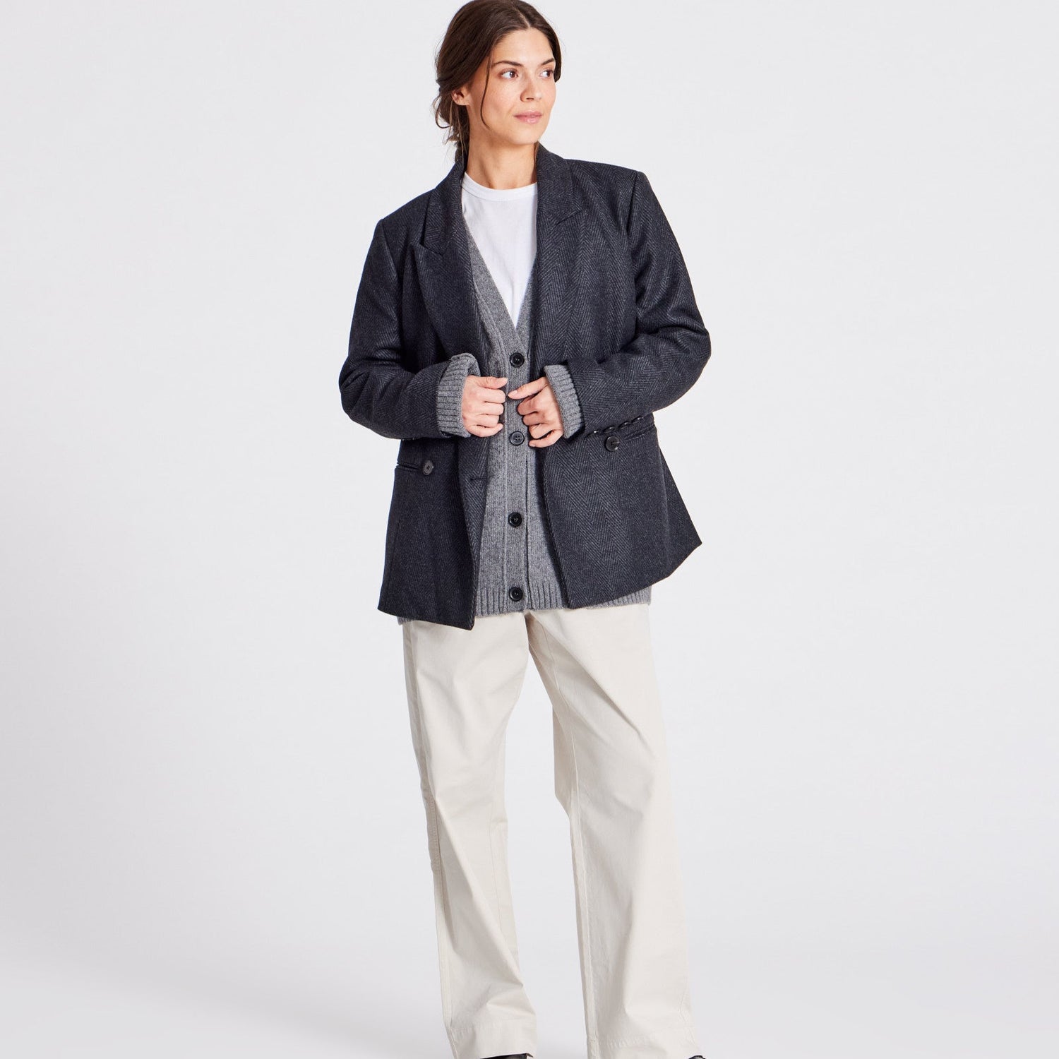 Josephine Jakke - Dark Grey Melange