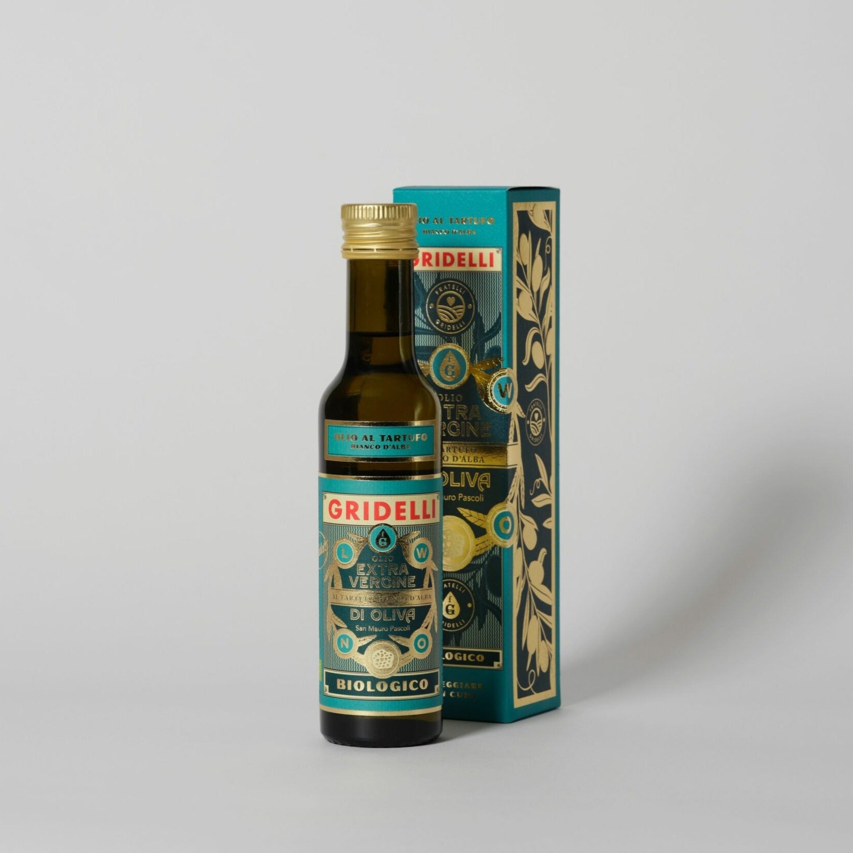 Økologisk olivenolie med en naturlig aroma af hvid trøffel fra Alba-området.