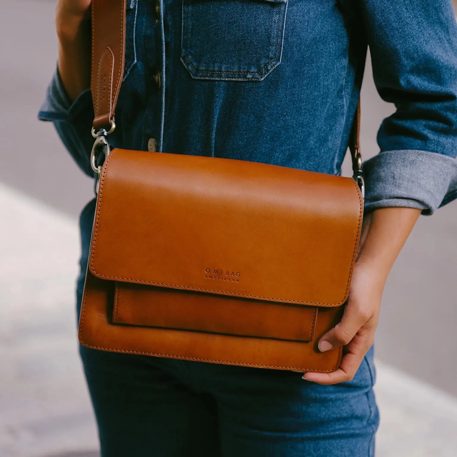 Harper - Skuldertaske - Cognac
