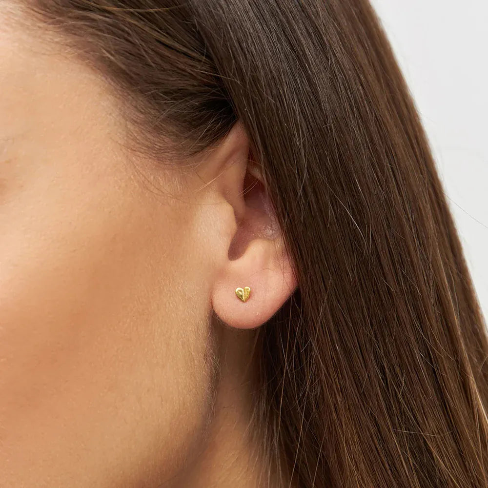 Heart Wings Ørering - Guld
