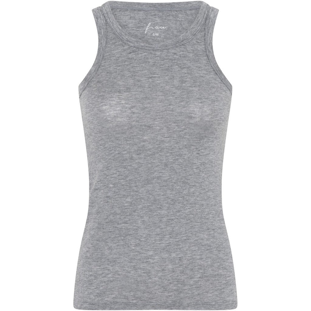 Lucca Tank Top - Modal/Cashmere - Medium Grey Melange
