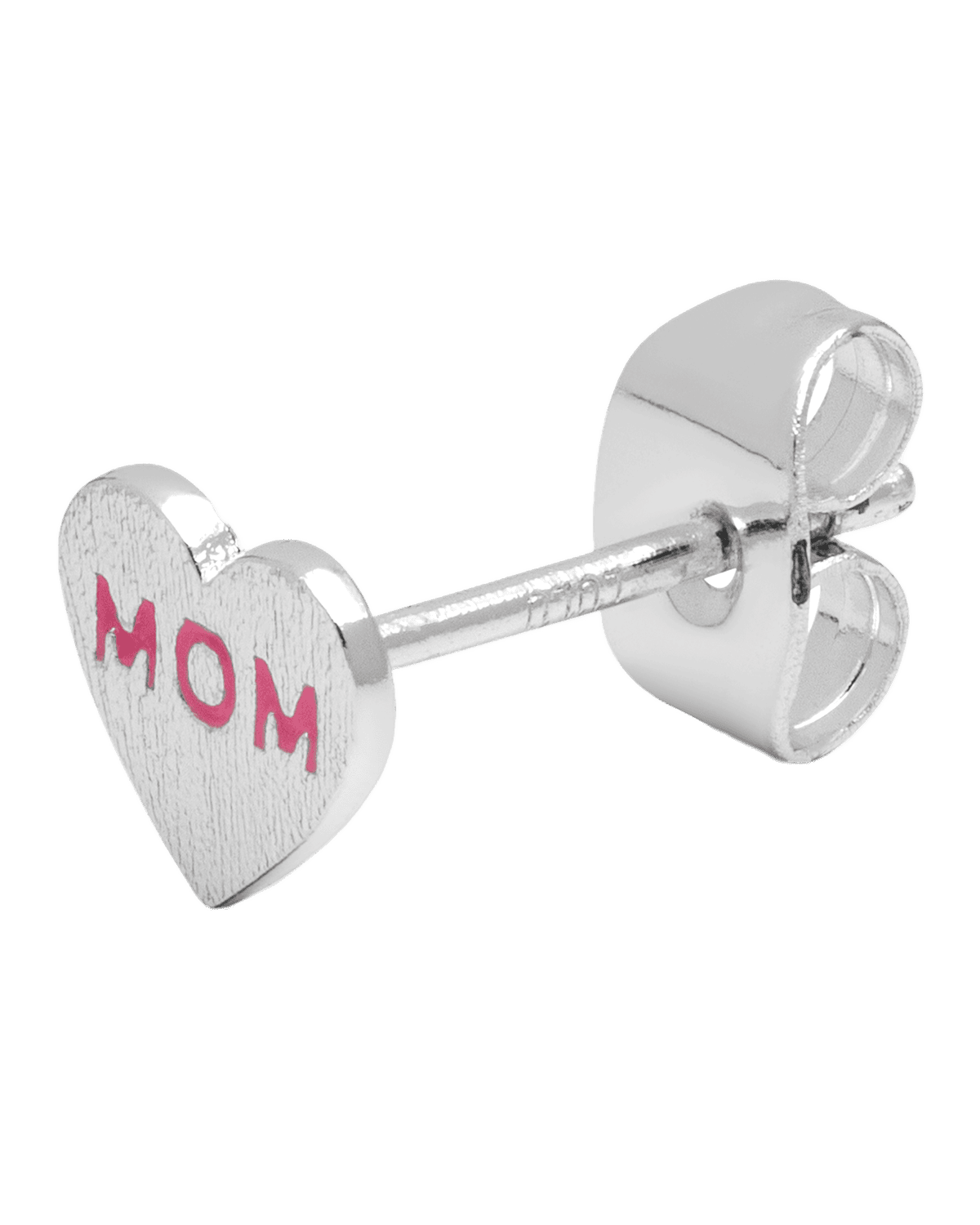 Heart Mom Ørering - Sølv