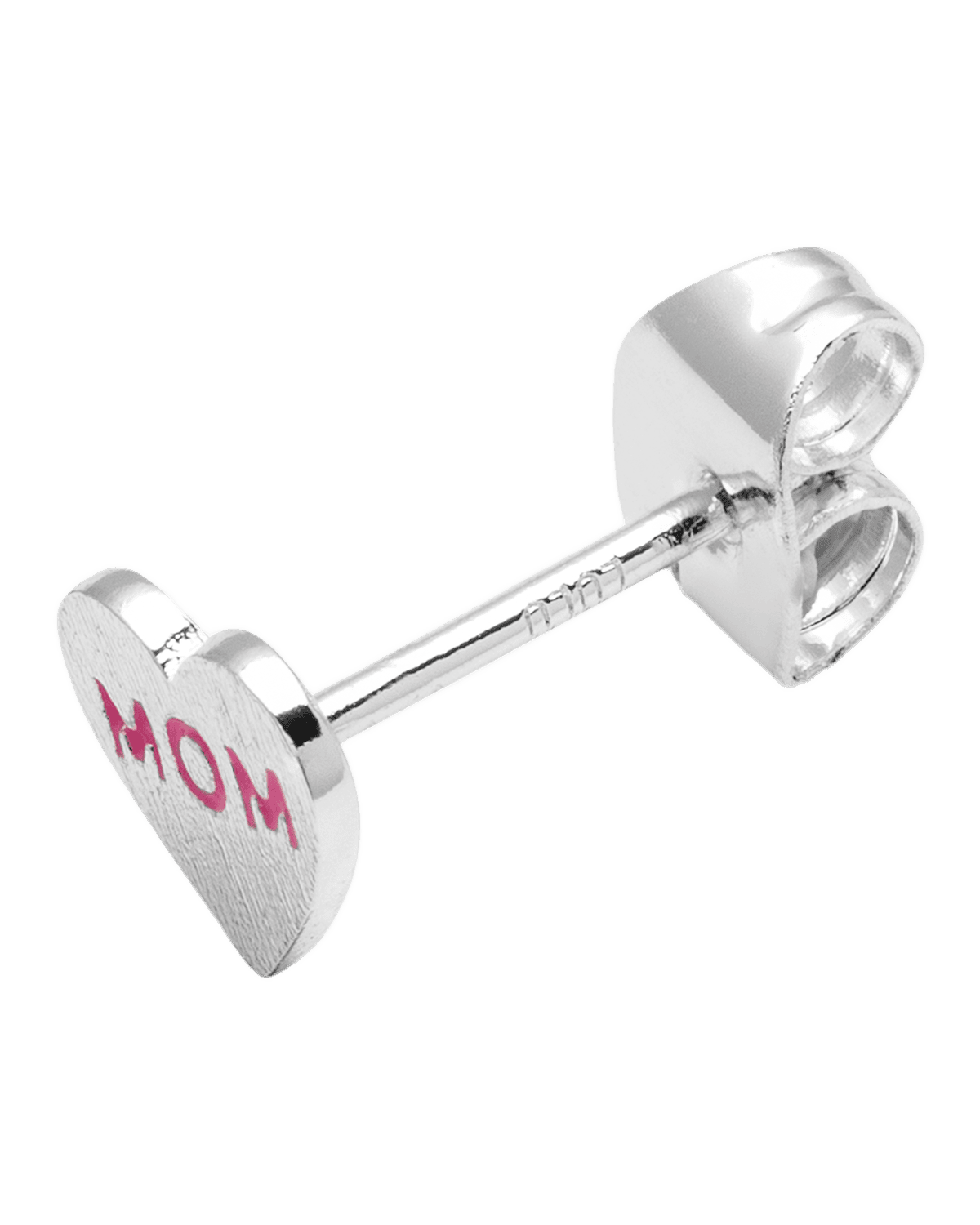 Heart Mom Ørering - Sølv
