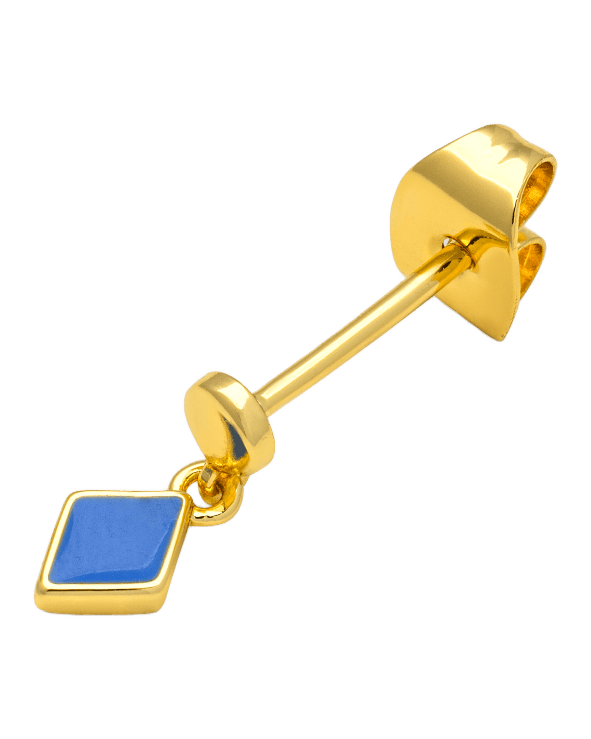Ørering - Guld - Confetti Dangling Blue