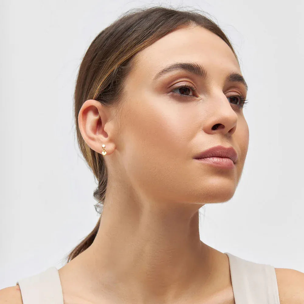 Love U Dangling Ørering - Guld