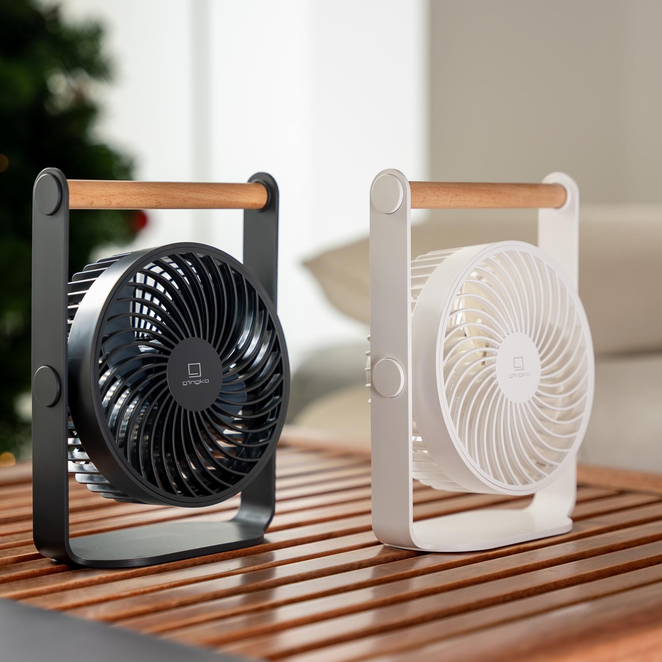 Lyra - Genopladelig Ventilator - White