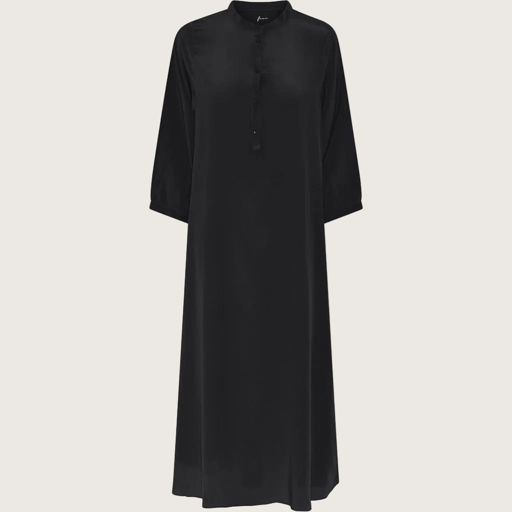 Madrid Kjole - Silke - Black
