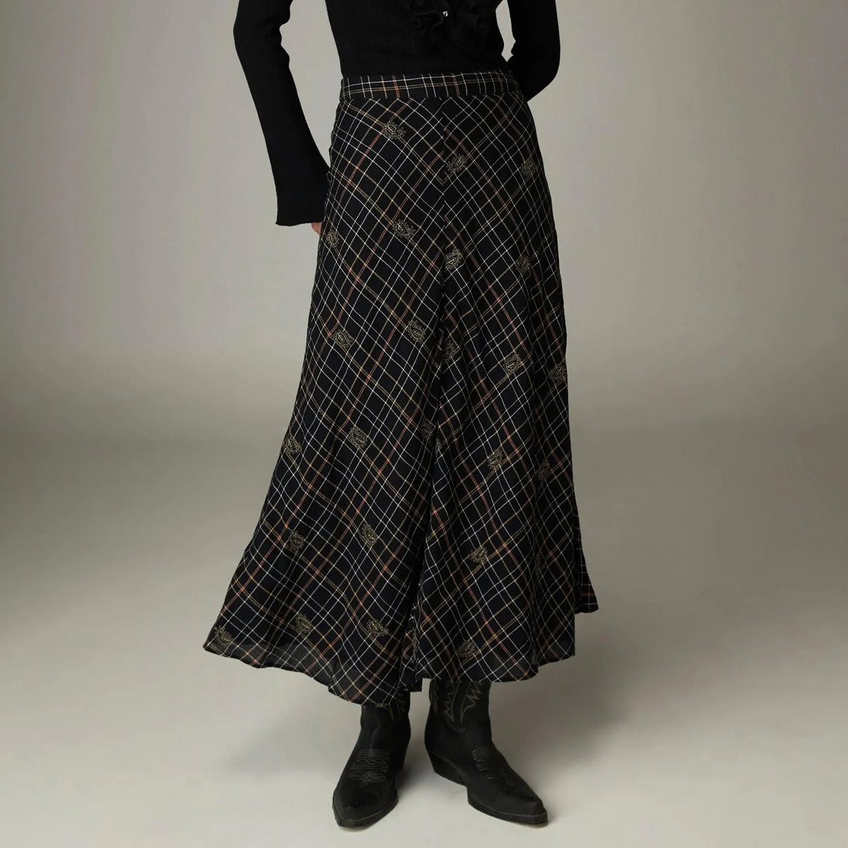 Nelly Nederdel - Noir Plaid
