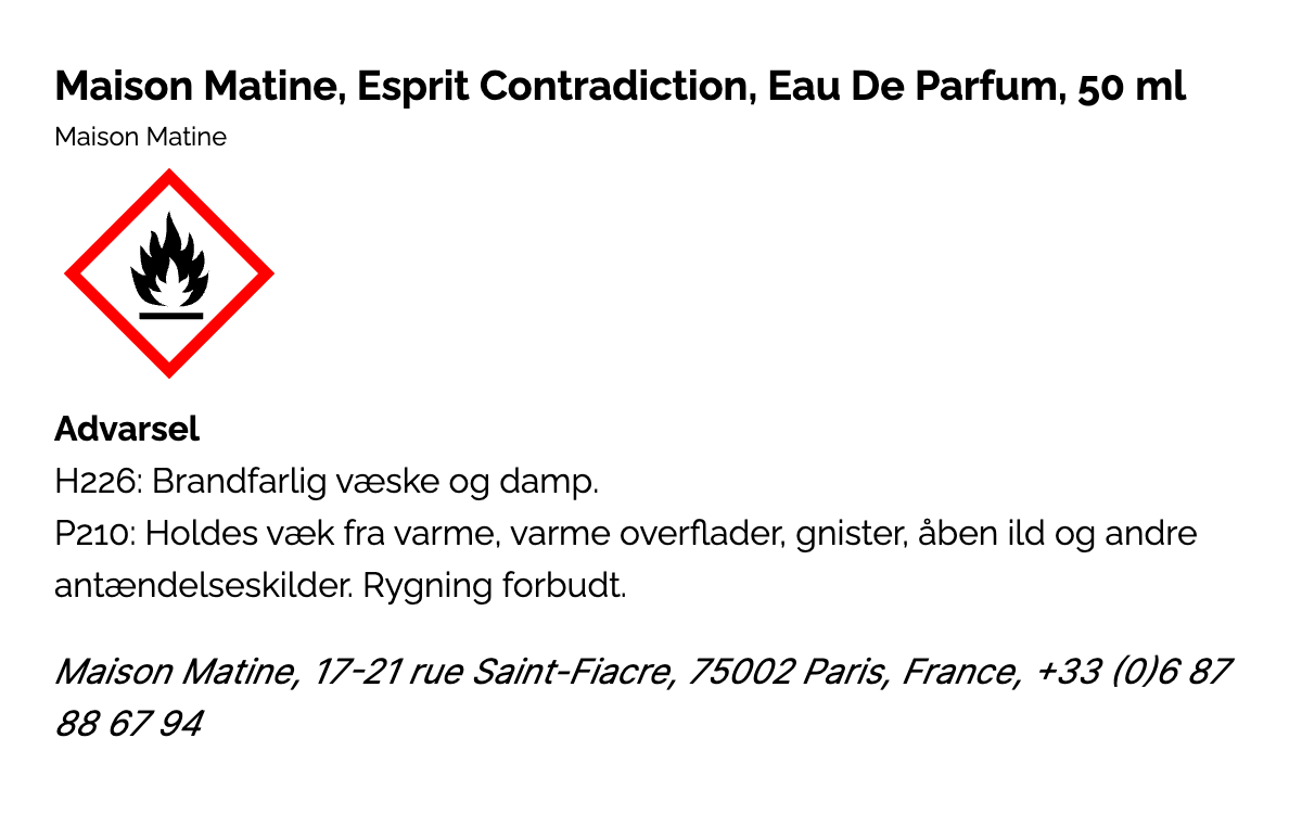 Esprit Contradiction - Eau De Parfum