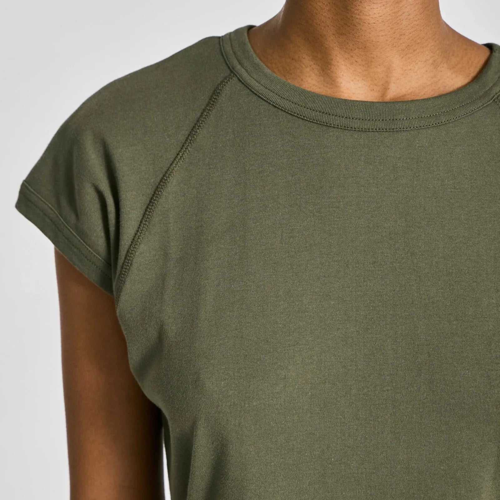 Malou T-shirt - Øko Bomuld - Olive Night