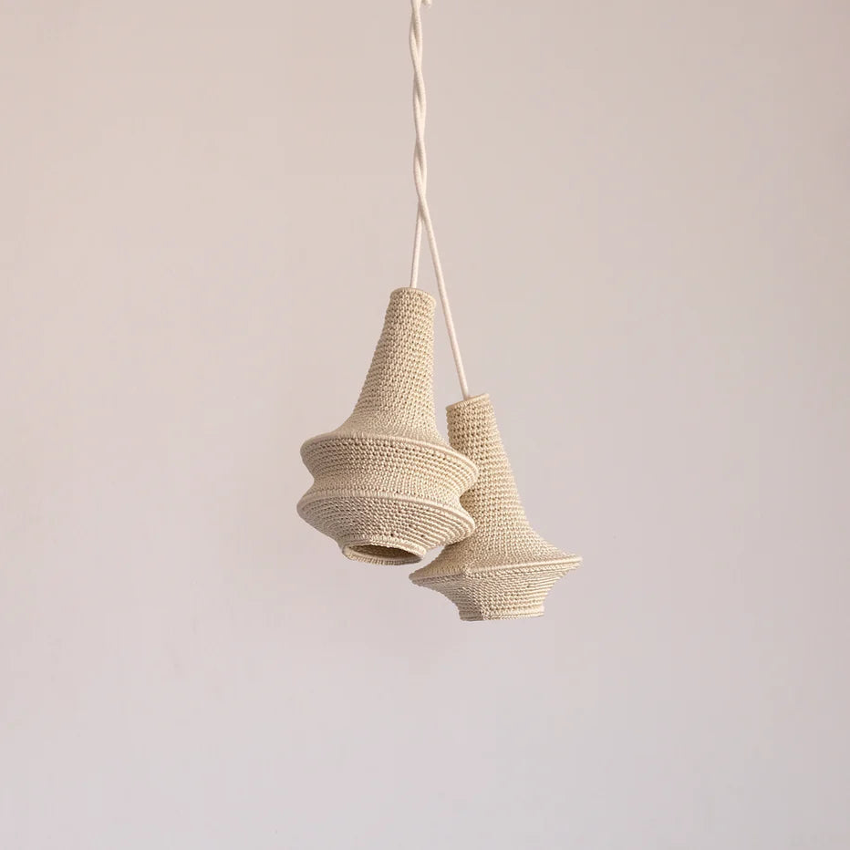 Mini Joosh Hæklet Loftslampe - Beige
