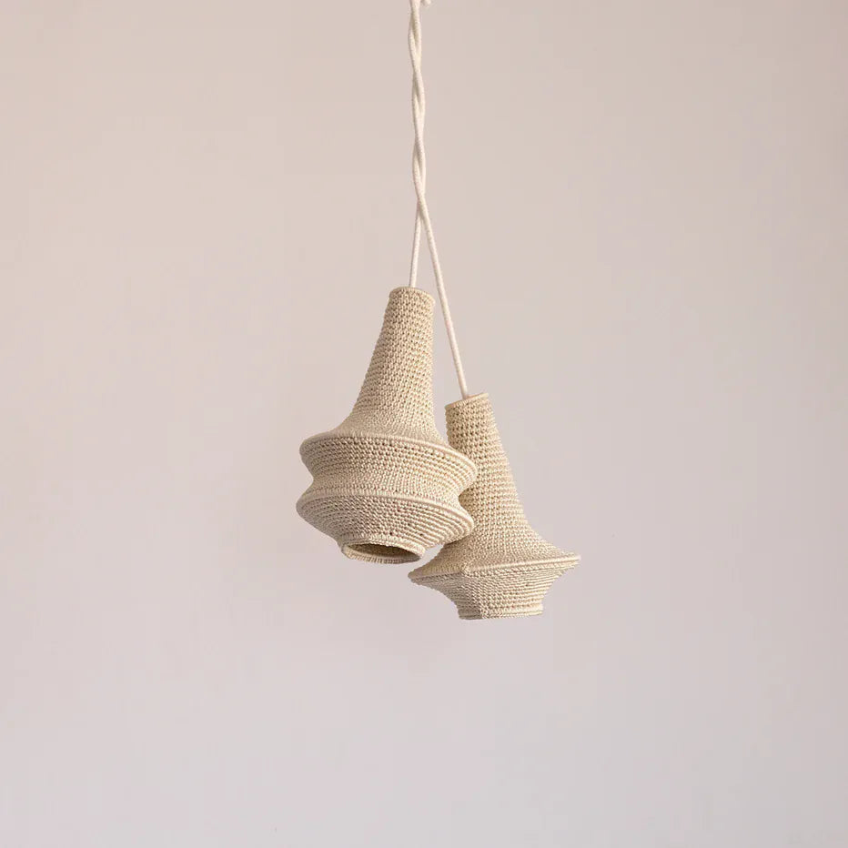 Mini Joosh Hæklet Loftslampe - Beige
