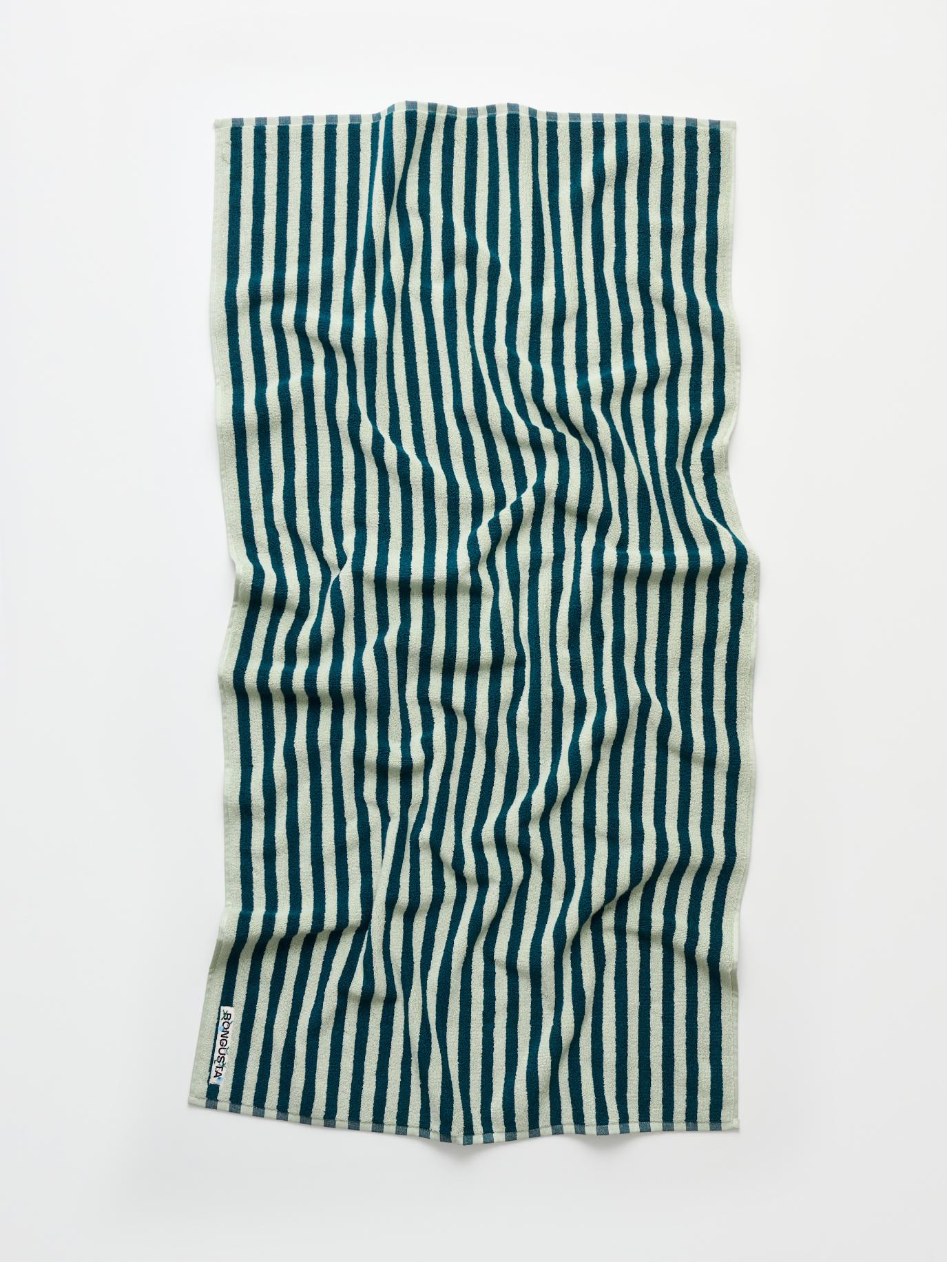 Naram Håndklæde - Sea Foam & Deep Teal