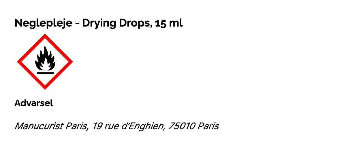 Neglepleje - Drying Drops