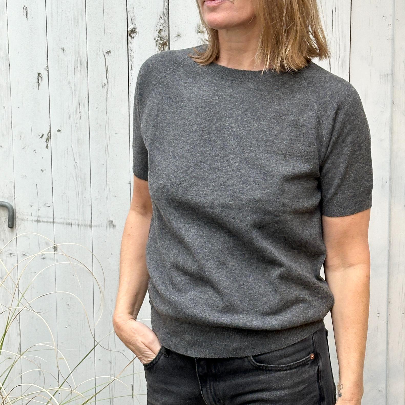 Raglan S/S Crew Neck - Slategrey