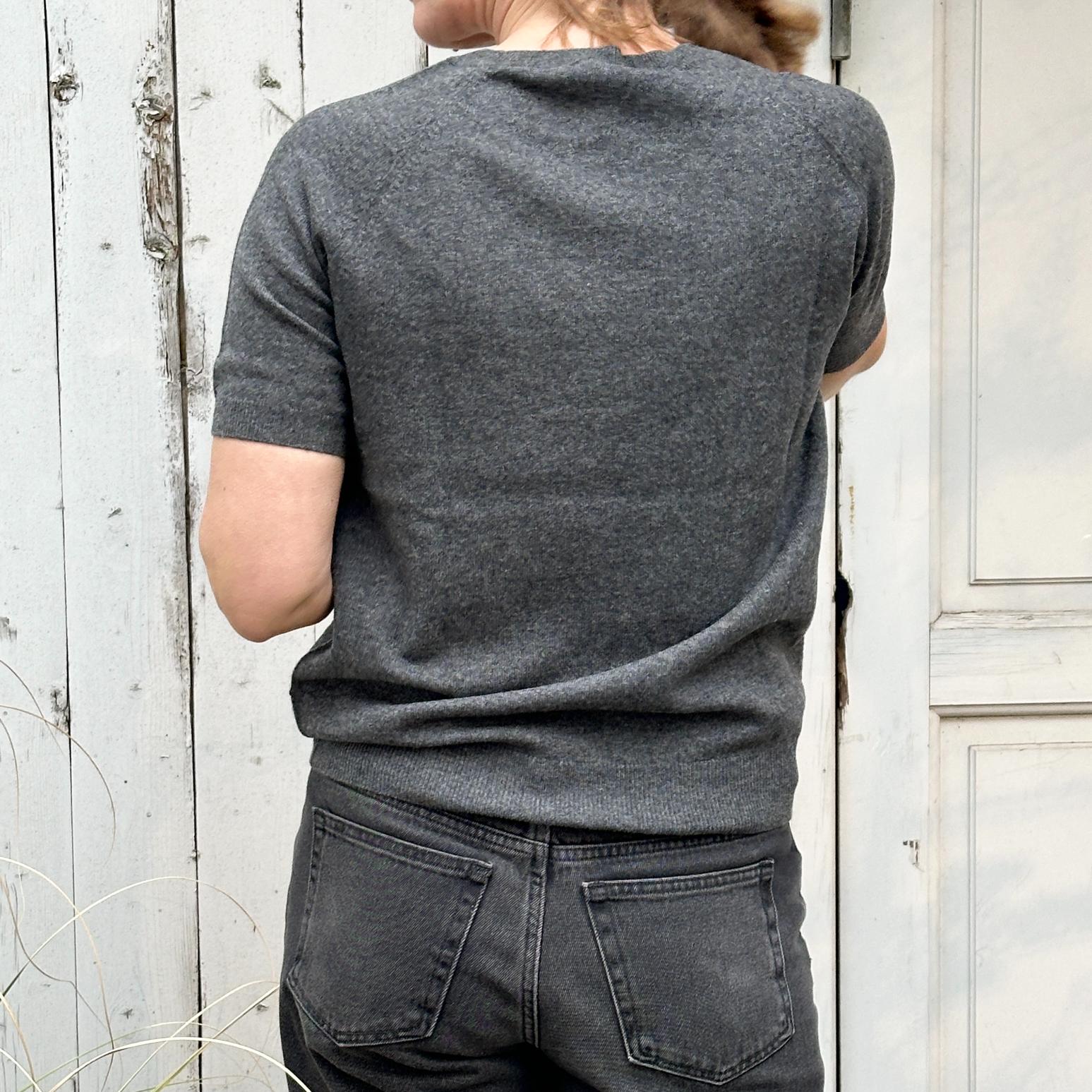 Raglan S/S Crew Neck - Slategrey
