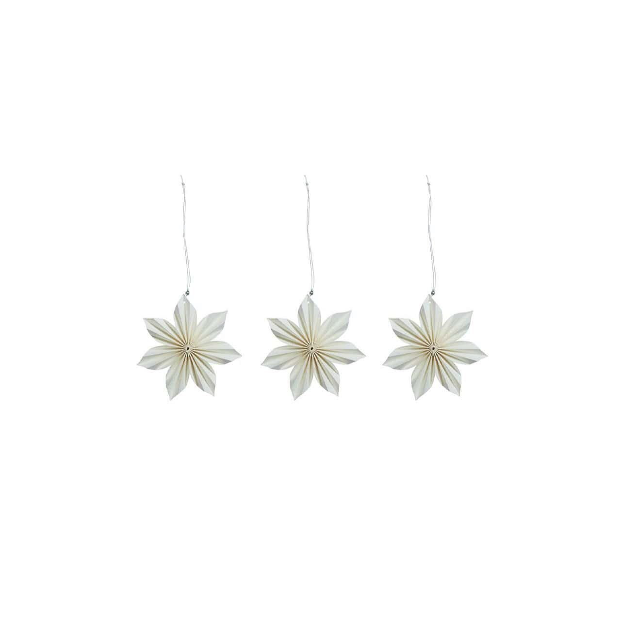 Aurora, Papirsornamenter, 3-pk. - White