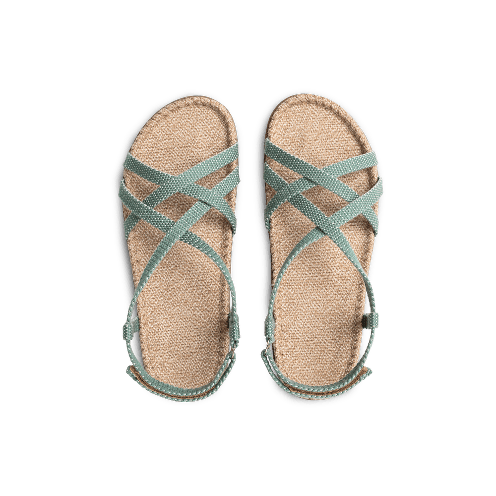 Kids sandaler fra Shangies By Stilov i en grøn farve