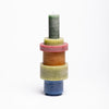 CANDL STACK 06 i farven 'Brown' indeholder 1 stak af 6 moduler i forskellige dimensioner og farver - Grøn, rød, blå og brun.