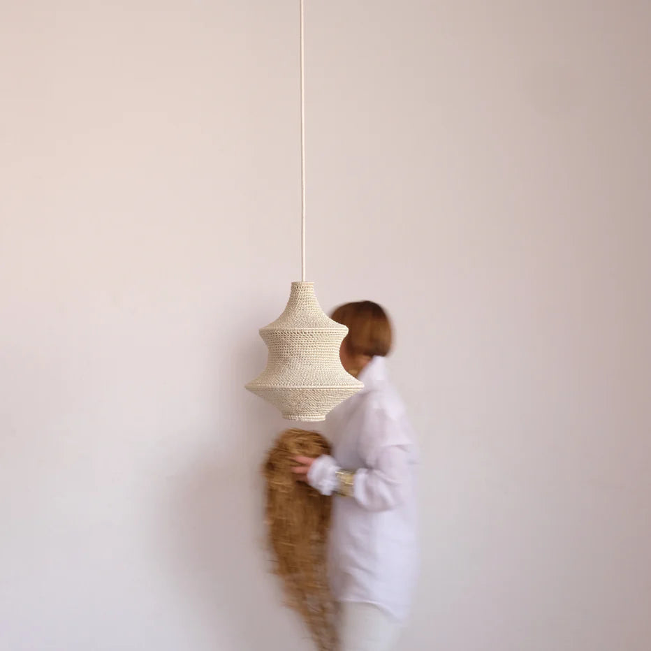 Saint I Hæklet Loftslampe - Beige