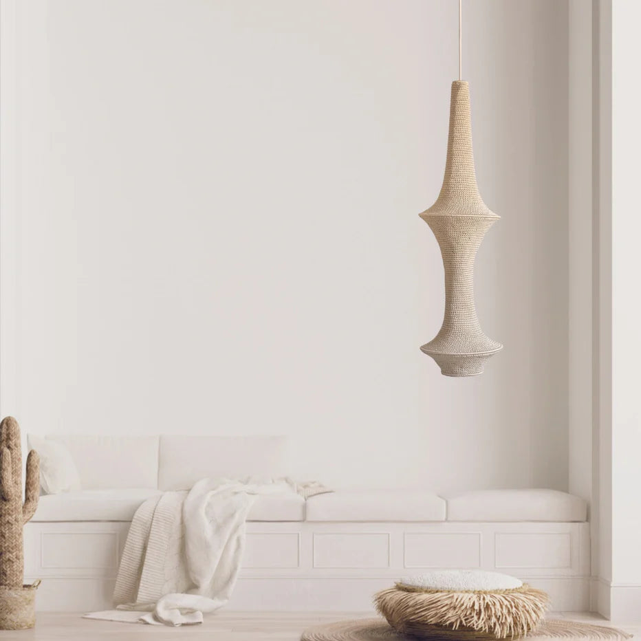 Saint III Hæklet Loftslampe - Beige