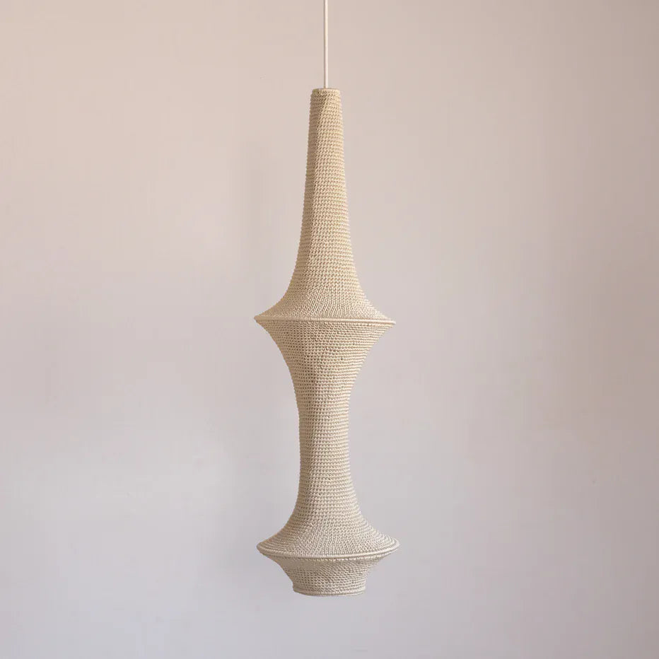 Saint III Hæklet Loftslampe - Beige